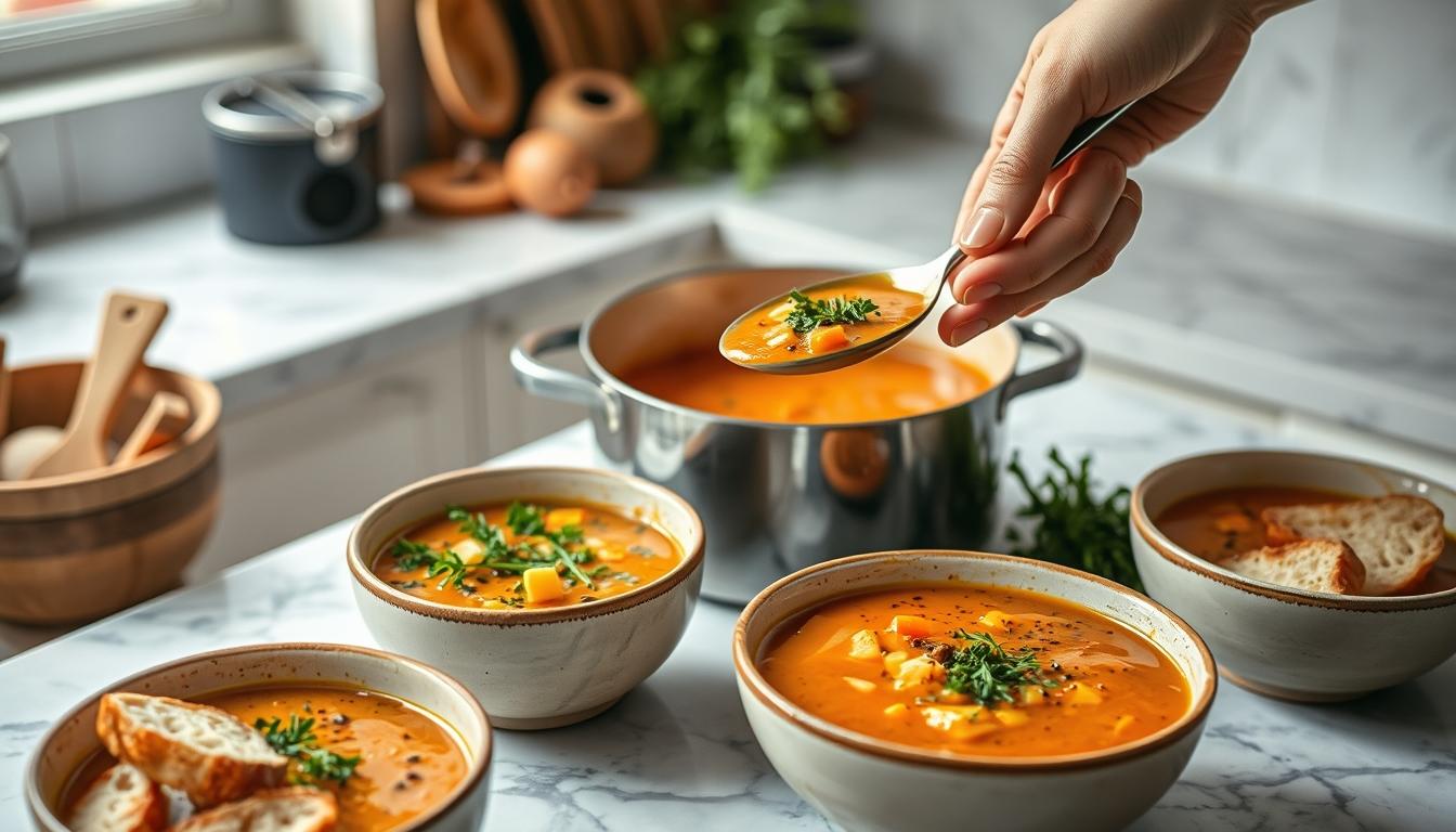 Home cook preparing ingredients in the kitchen